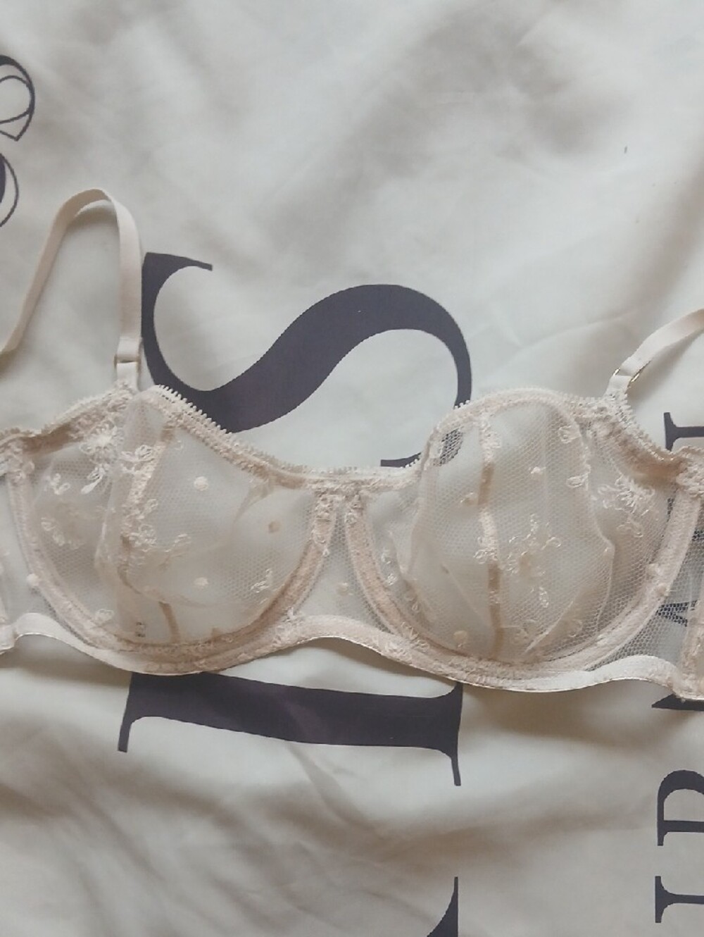 Icone Cream Lace Underwire Bra